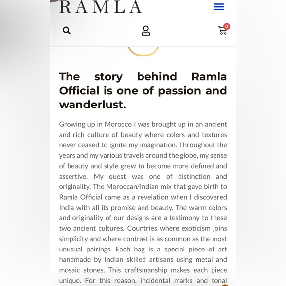 RAMLA handbag Handmade - Picture 2 of 7